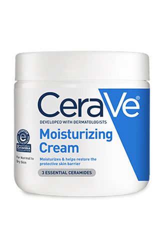 Tub of CeraVe Moisturizing Cream for normal to dry skin