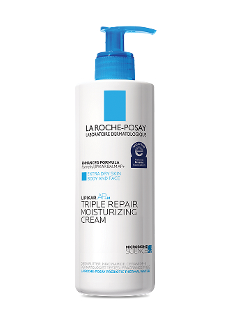 Bottle of La Roche-Posay Lipikar AP+M Triple Repair Moisturizing Cream for extra dry skin